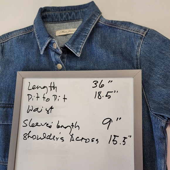 Mavi Denim shirt dress frayed edge - Picture 10 of 10